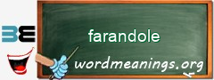 WordMeaning blackboard for farandole